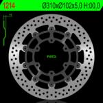 NG Brake Disc NG BRAKES Úszó - 1214 NG Brake Disc Fékrendszer és alkatrészei Fékbetétek, fékpofák és féktárcsák Féktárcsák