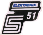 OEM Standard S51 elektronikai fólia / matrica kék Simson S51-hez OEM Standard Váz, idomok és járműkiegészítők Matricák és járműdekoráció Egyéb matricák és dekorációs elemek