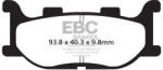 EBC Brakes EBC FA199 fékbetét garnitúra (1 tárcsához) EBC Brakes Fékrendszer és alkatrészei Fékbetétek, fékpofák és féktárcsák Tárcsafékbetétek