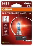 OSRAM Night Breaker Laser izzó H11 12V/55W - X1 OSRAM Elektromos alkatrészek Világítás és fényjelzés Izzók Fényszóróizzók H8/H9/H11/PGJ19 izzók