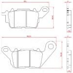 BREN BR3182 első fékbetét maxiscooterhez Yamaha NMAX 125-155cc 2015-2023 / Yamaha D'elight 2017- (ECE R90 minősített) BREN Fékrendszer és alkatrészei Fékbetétek, fékpofák és féktárcsák Tárcsafékbetétek