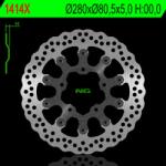 NG Brake Disc NG BRAKES Petal Lebegő - 1414X NG Brake Disc Fékrendszer és alkatrészei Fékbetétek, fékpofák és féktárcsák Féktárcsák