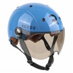 REVOE Premium Urban kerékpáros bukósisak, matt fekete, 59-60 cm, állítható napellenzővel, levehető fülvédővel, dobozban, e-bike és roller kompatibilis, EN1078+A1 minősítés REVOE Egyéb járművek Kerékpározás 