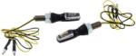 SHIN YO Spark LED irányjelző, fekete, átlátszó üveg, M8, 25x11x14, 5mm robogóhoz, motorkerékpárhoz, mopedhez, quadhoz, Vespa-hoz SHIN YO Elektromos alkatrészek Világítás és fényjelzés Irányjelzők Komplett irá