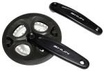 P2R (Vélo) P2R hajtómű MTB-hez, 7-8 sebességes, alumínium, fekete, 170 mm, 44-34-24 fog, 113 mm-es középcsapágyhoz, láncvédővel P2R (Vélo) Egyéb járművek Kerékpározás Kerékpár-alkatrészek Hajtóművek, hajtókarok 