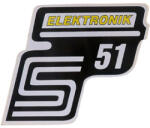 Standard Parts S51 Elektronik matrica, sárga Simson Standard Parts Váz, idomok és járműkiegészítők Matricák és járműdekoráció Egyéb matricák és dekorációs elemek