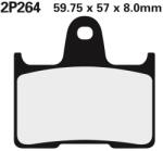 Nissin utcai fél-fémes fékbetétek - 2P-264NS NISSIN Fékrendszer és alkatrészei Fékbetétek, fékpofák és féktárcsák Tárcsafékbetétek