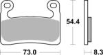Braking 994CM55 fékbetét fél-fémes verseny Braking Fékrendszer és alkatrészei Fékbetétek, fékpofák és féktárcsák Tárcsafékbetétek