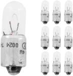 Flösser 6V 4W T4W BA9S lámpaizzó - átlátszó (helyzetjelző), 10 db/csomag FLOSSER Elektromos alkatrészek Világítás és fényjelzés Izzók Jelző- és műszerizzók BA9s bajonettzáras izzók