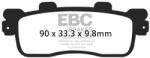 EBC Brakes EBC SFAC498 karbonos robogó fékbetét szett (1 tárcsához) EBC Brakes Fékrendszer és alkatrészei Fékbetétek, fékpofák és féktárcsák Tárcsafékbetétek