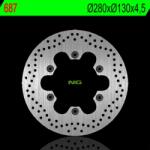 NG Brake Disc NG BRAKES Fix Féknyereg - 687 NG Brake Disc Fékrendszer és alkatrészei Fékbetétek, fékpofák és féktárcsák Féktárcsák