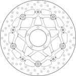 BREMBO Oro lebegő féktárcsa - 78B40886 BREMBO Fékrendszer és alkatrészei Fékbetétek, fékpofák és féktárcsák Féktárcsák