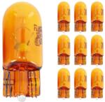 Flösser 12V 5W W5W W2, 1x9, 5D lábú sárga izzó (műszerfal + irányjelző) (10 db/csomag) FLOSSER Elektromos alkatrészek Világítás és fényjelzés Izzók Jelző- és műszerizzók W2.1x9.5d/T10 üvegtalpas izzók