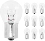 Flösser Izzó 12V 18W BA15S foglalat, átlátszó (irányjelzőhöz, 10 db/doboz) FLOSSER Elektromos alkatrészek Világítás és fényjelzés Izzók Jelző- és műszerizzók BA15s jelzőizzók