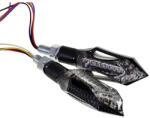VANEZ Transformer 1909812910130973 LED karbon hátsó lámpa irányjelzővel 12V univerzális robogóhoz, motorkerékpárhoz, segédmotorhoz, quadhoz VANEZ Elektromos alkatrészek Világítás és fényjelzés Hátsó lámpák 