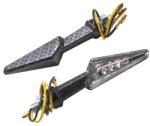 Replay MINI „Half-Arrow univerzális LED-es irányjelző, átlátszó-karbon matt (pár) (H 81 mm × M 21 mm × Sz 28 mm) REPLAY Elektromos alkatrészek Világítás és fényjelzés Irányjelzők Komplett irányjelzők