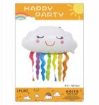 PartySpot Fólia lufi Fehér Felhő babaváró születés XXL 74 cm héliumos