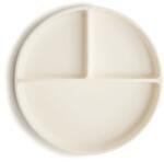 Mushie Szilikon osztott tányér gyerekeknek Ivory (MU2320094)