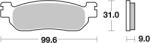 BREMBO Street Carbon Kerámia Fékbetétek - 07YA3707 BREMBO Fékrendszer és alkatrészei Fékbetétek, fékpofák és féktárcsák Tárcsafékbetétek
