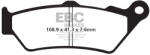 EBC Brakes EBC FA209/2 fékbetét garnitúra (1 tárcsához) EBC Brakes Fékrendszer és alkatrészei Fékbetétek, fékpofák és féktárcsák Tárcsafékbetétek