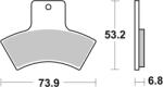 BREMBO terepjáró szinterelt fém fékbetétek - 07PO04SD BREMBO Fékrendszer és alkatrészei Fékbetétek, fékpofák és féktárcsák Tárcsafékbetétek