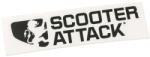 Scooter Attack Matrica Scooter-Attack, fekete Scooter Attack Váz, idomok és járműkiegészítők Matricák és járműdekoráció Egyéb matricák és dekorációs elemek