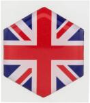 SIP Style Union Jack embléma hatszögletű dudafedélre Vespa PK50-125/XL/XL2/PX80-200E/Lusso/'98/T5 típusokhoz SIP Style Váz, idomok és járműkiegészítők Matricák és járműdekoráció Emblémák, jelvények és típusfeli