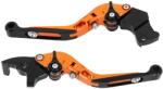 Avoc Állítható, felhajtható fékkar készlet (jobb+bal) KTM 125 Duke-hoz, narancs-fekete CNC Avoc Hajtás és erőátvitel Kuplungrendszer Kuplungvezérlés Kuplungkarok