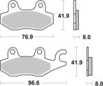 BREMBO robogó szinterelt fém fékbetétek - 07071XS BREMBO Fékrendszer és alkatrészei Fékbetétek, fékpofák és féktárcsák Tárcsafékbetétek