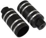 P2R (Vélo) P2R BMX lábtartó pár alumínium Ø 50 mm, barázdált, fekete-ezüst, 110 mm hossz, menetes Ø 9 mm P2R (Vélo) Egyéb járművek Kerékpározás Kerékpár-alkatrészek Kerékpár-pedálok