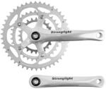 Stronglight IMPACT országúti hajtókar 9-10 sebességes, ezüst, 165 mm, 46-34-24 STRONGLIGHT Egyéb járművek Kerékpározás Kerékpár-alkatrészek Hajtóművek, hajtókarok és középcsapágyak Kerékpár-hajtóművek