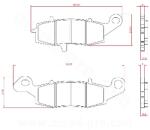 BREN Brenta fém-kerámia fékbetét, Kawasaki 650 ER-6N 2006>, 650 Versys 2007>, 1100 Zephir 1997>, VN 1500 első / Suzuki GSX 600 F, 650 V-Strom első / VanVan 125cc (ECE R90 minősítés) BR4091 BREN Fékrendszer