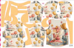 Takoy Szabásmintás panel 116 gyermek softshell kabáthoz Rosa tündér