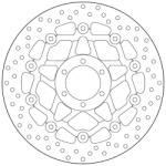 BREMBO Oro Lebegő Féknyereg - 78B408A2 BREMBO Fékrendszer és alkatrészei Fékbetétek, fékpofák és féktárcsák Féktárcsák