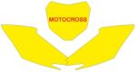 BLACKBIRD rendszámtábla matricák piros Honda CRF250R/450R-hez BLACKBIRD Váz, idomok és járműkiegészítők Matricák és járműdekoráció Egyéb matricák és dekorációs elemek