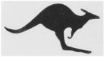 MERYT Black Kangaroo matrica (10, 5x5, 5 cm) MERYT Váz, idomok és járműkiegészítők Matricák és járműdekoráció Egyéb matricák és dekorációs elemek