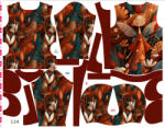 Takoy Szabásmintás panel 134 gyermek softshell kabáthoz Vera tündér - Tavaszi softshell