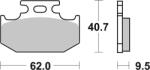 BREMBO terepjáróhoz készült szinterelt fémbetétes fékbetétek - 07SU18SD BREMBO Fékrendszer és alkatrészei Fékbetétek, fékpofák és féktárcsák Tárcsafékbetétek