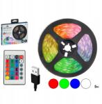  Rgb Led szalag 5m Usb távirányítóval 16 szín Tv háttérvilágítás szoba (12776sp)