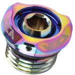 Voca Racing VOCA EVO V2 50-es váltós Derbi Senda, GPR (Euro 2, 3, 4 motor) CNC alumínium olajbetöltő kupak, neo-króm Voca Racing Motoralkatrészek Motorblokk és rögzítése Olajbetöltő, leeresztő és ellenőrző csavar