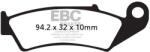 EBC Brakes EBC FA143 fékbetét szett (1 tárcsához) EBC Brakes Fékrendszer és alkatrészei Fékbetétek, fékpofák és féktárcsák Tárcsafékbetétek