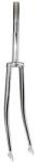 P2R (Vélo) P2R 700C városi kerékpár villa, sport acél, krómozott, merev, ívelt, menetes nyak (240-120mm), 1"-22, 2 mm belső átmérő P2R (Vélo) Egyéb járművek Kerékpározás Kerékpár-alkatrészek Kerékpárvillák és vi