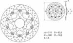 BREMBO Oro Lebegő Féktárcsa - 78B40861 BREMBO Fékrendszer és alkatrészei Fékbetétek, fékpofák és féktárcsák Féktárcsák