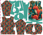 Takoy Szabásmintás panel 140 gyermek softshell kabáthoz Milo róka - Tavaszi softshell