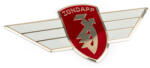 Standard Parts Matrica Zündapp Szárny 98x47mm piros / fehér Standard Parts Váz, idomok és járműkiegészítők Matricák és járműdekoráció Egyéb matricák és dekorációs elemek