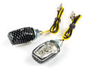 STR8 LED irányjelzők Micro 6 s karbon / fehér STR8 Elektromos alkatrészek Világítás és fényjelzés Irányjelzők Komplett irányjelzők