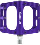 SWITCH Freeride MTB/Downhill/BMX pedál, alumínium, lila, 100x90 mm, 9/16 menettel, csúszásgátló tüskékkel (pár) SWITCH Egyéb járművek Kerékpározás Kerékpár-alkatrészek Kerékpár-pedálok