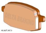 Delta Braking DB5080 (FA169 megfelelő) motorkerékpár fékbetét Delta Braking Fékrendszer és alkatrészei Fékbetétek, fékpofák és féktárcsák Tárcsafékbetétek