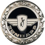 OEM Standard Matrica embléma D=64mm kerek ezüst fényes alumíniumból Zündapphoz OEM Standard Váz, idomok és járműkiegészítők Matricák és járműdekoráció Egyéb matricák és dekorációs elemek