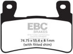 EBC Brakes EBC FA265HH szinterezett fékbetét (1 tárcsához) EBC Brakes Fékrendszer és alkatrészei Fékbetétek, fékpofák és féktárcsák Tárcsafékbetétek